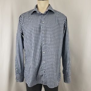 ETON 17.5 Dress Shirt Contemporary Fit Plaid Check